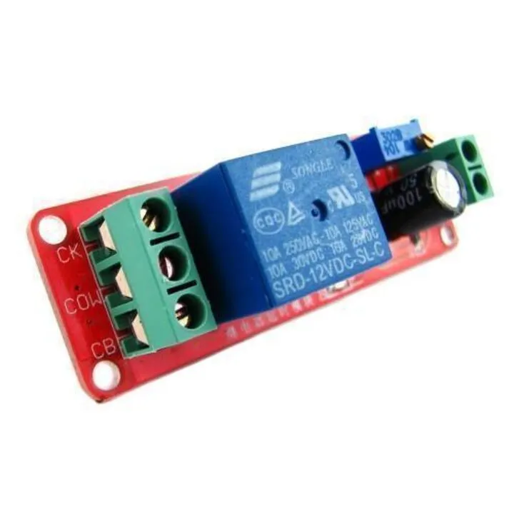 Реле з настроюваної затримкою, 12В, для Arduino