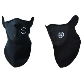 Тепла захисна маска, вело для шиї, обличчя, Чорна