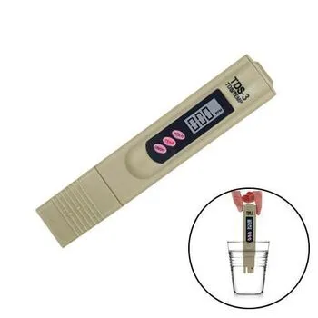 Тестер якості води та температури TDS-3 SviLand, 0-9990 ppm, 0-90°C, ЖК-дисплей, автоавимкнення після 10 хв