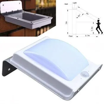 Ліхтар настінний світильник 16 SMD на сонячній батареї 900мАч