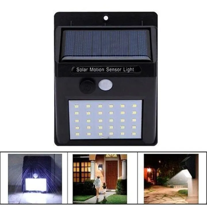 Вуличний LED ліхтар світильник на сонячній батареї, 30 SMD, настінний