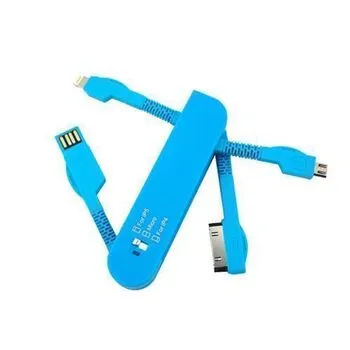Універсальна складна зарядка USB Ipad Iphone MicroUSB 3в1