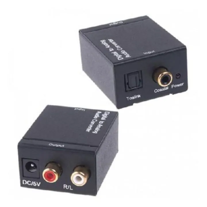Конвертер ЦАП Toslink, Coaxial - RCA цифра аналог