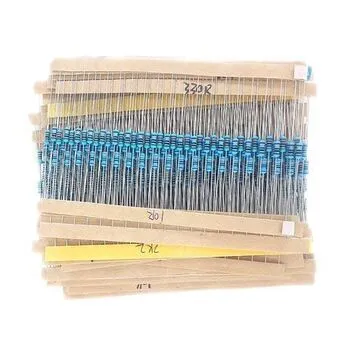 Резистор, MF, 0.25 Вт, 1% допуск, набір 600 шт, 10 Ом, 1 МОм