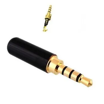 Штекер 3.5 мм TRRS mini-jack джек стерео 4pin металевий корпус