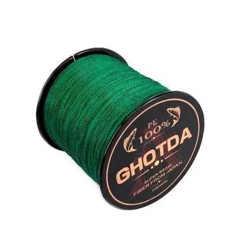 Шнур рибальський плетений GHOTDA, 300 м 4 жили 0.13 мм 5.4 кг, зелений