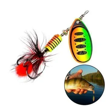 Блешня вертушка обертова 12г кольорова 3 гачка FTK