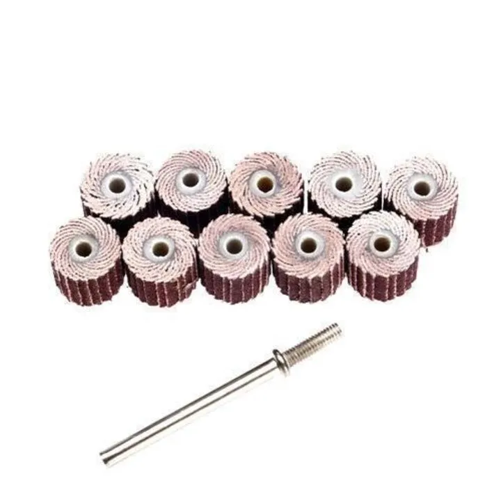 Набір з 10 пелюсткових кіл 3мм для бормашини гравера + тримач