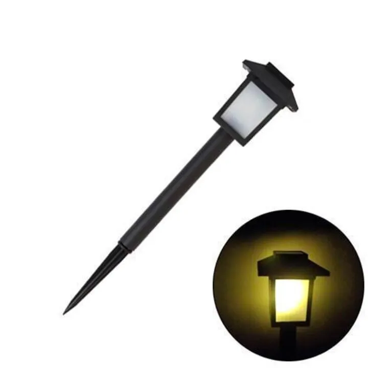 Садовий ліхтар на сонячній батареї, вуличний світильник 37см, теплий