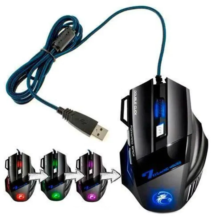 USB ігрова миша 5500DPI ергономічна з RGB підсвіткою iMice X7 SviLand