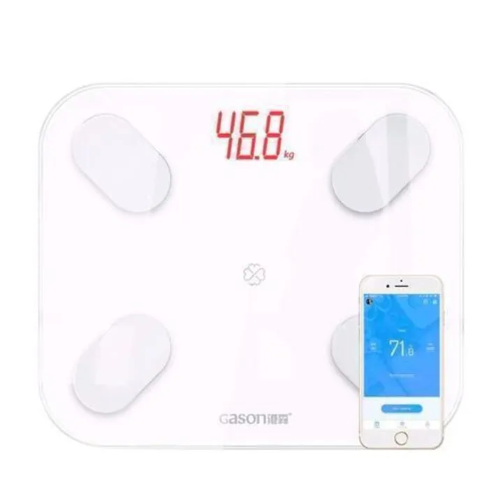 Смарт ваги підлогові Bluetooth Smart діагностичні розумні GASON S4, білі