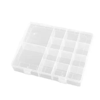 Коробка органайзер кейс для снастей бісеру 200x165x37мм 14 осередків