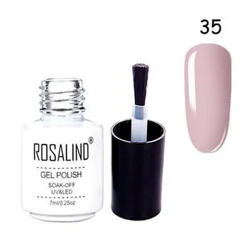 Гель-лак для нігтів манікюру 7мл Rosalind, шеллак, 35 какао карамель