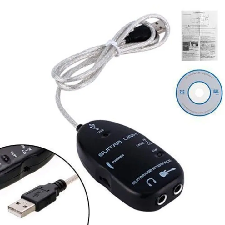 Гітарний аудіоінтерфейс USB, адаптер для підключення гітари Guitar Link