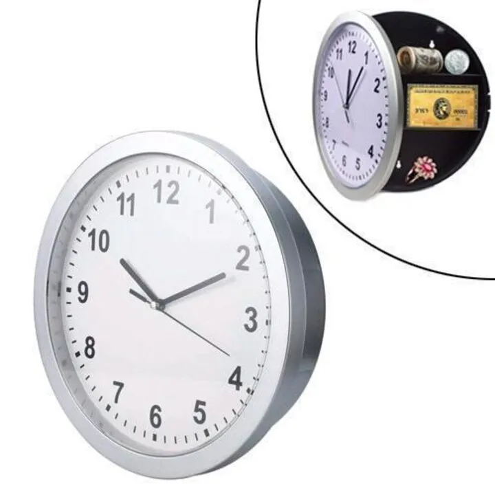 Настінний годинник сейф 25х7см, тайник з поличкою, Safe Clock