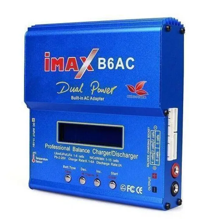 Розумний зарядний пристрій iMAX B6AC 80Вт для АКБ, 80 Вт, 220 В, дисплей 2.5 дюйма, струм заряджання 0.1–6.0 А