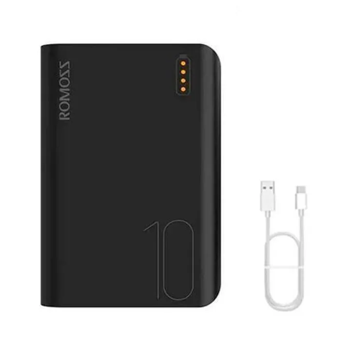Power Bank Зовнішній акумулятор 10000мАч 2xUSB 2.1A Romoss Sense4 Mini