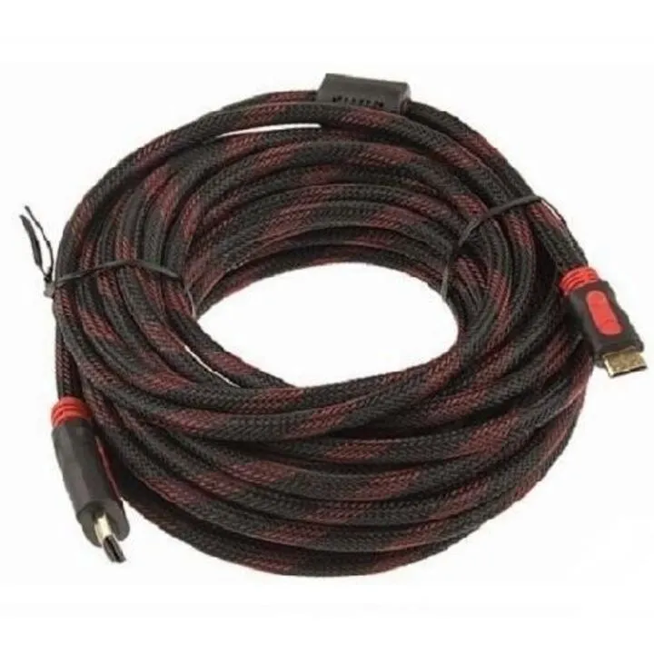 Кабель HDMI - HDMI 10м v1.4 позолочений в оплетке