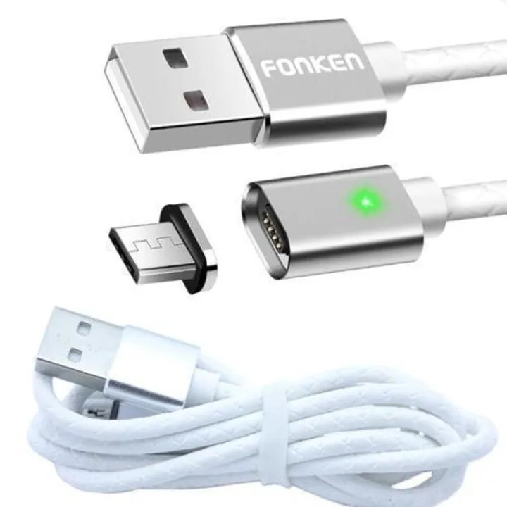 Кабель магнітний MicroUSB для Samsung LG Xiaomi 2.4A 1м