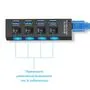4-портовий USB 3.0 хаб з вимикачами, до 5 Гбіт / с