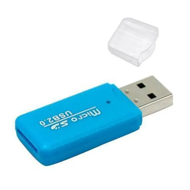 USB 2.0 MicroSD TF T-Flash кардрідер картрідер міні, кольорові