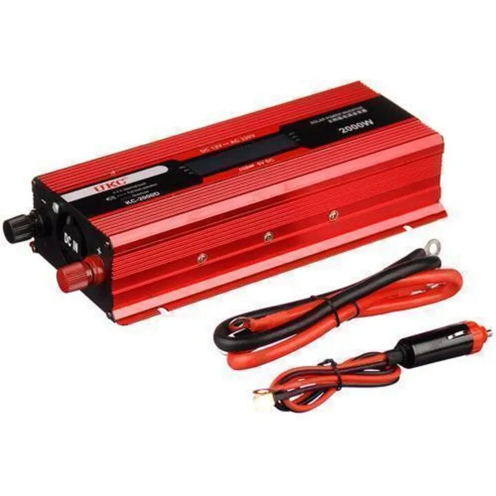 Перетворювач напруги DC / AC авто інвертор 2000Вт 12-220В ЖК KC-2000D