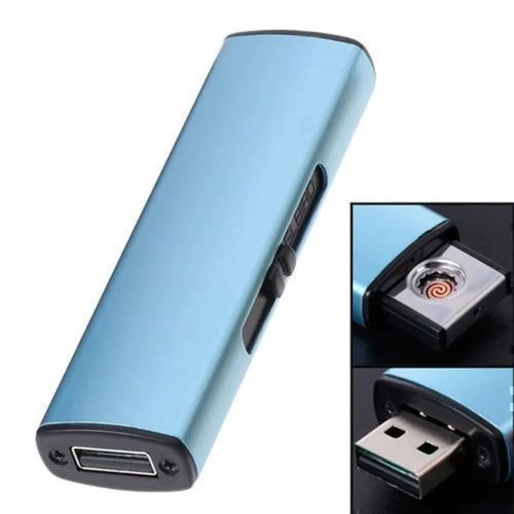 USB запальничка електронна Спіраль, алюміній