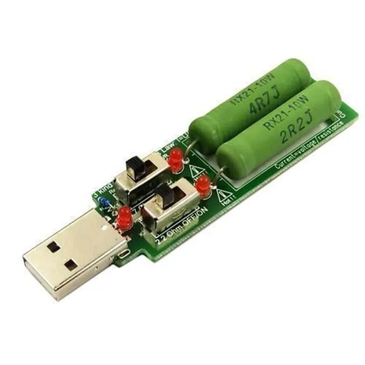 USB навантажувальний резистор, навантаження зі свіч 1А / 2А / 3А