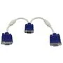 Комутатор VGA - 2 VGA, 3 + 6, розгалужувач, спліттер, з ферритами