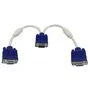 Комутатор VGA - 2 VGA, 3 + 6, розгалужувач, спліттер, з ферритами