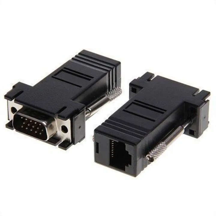 Подовжувач VGA по RJ45 кручений парі пасивний, тато-тато, UTP, до 30м